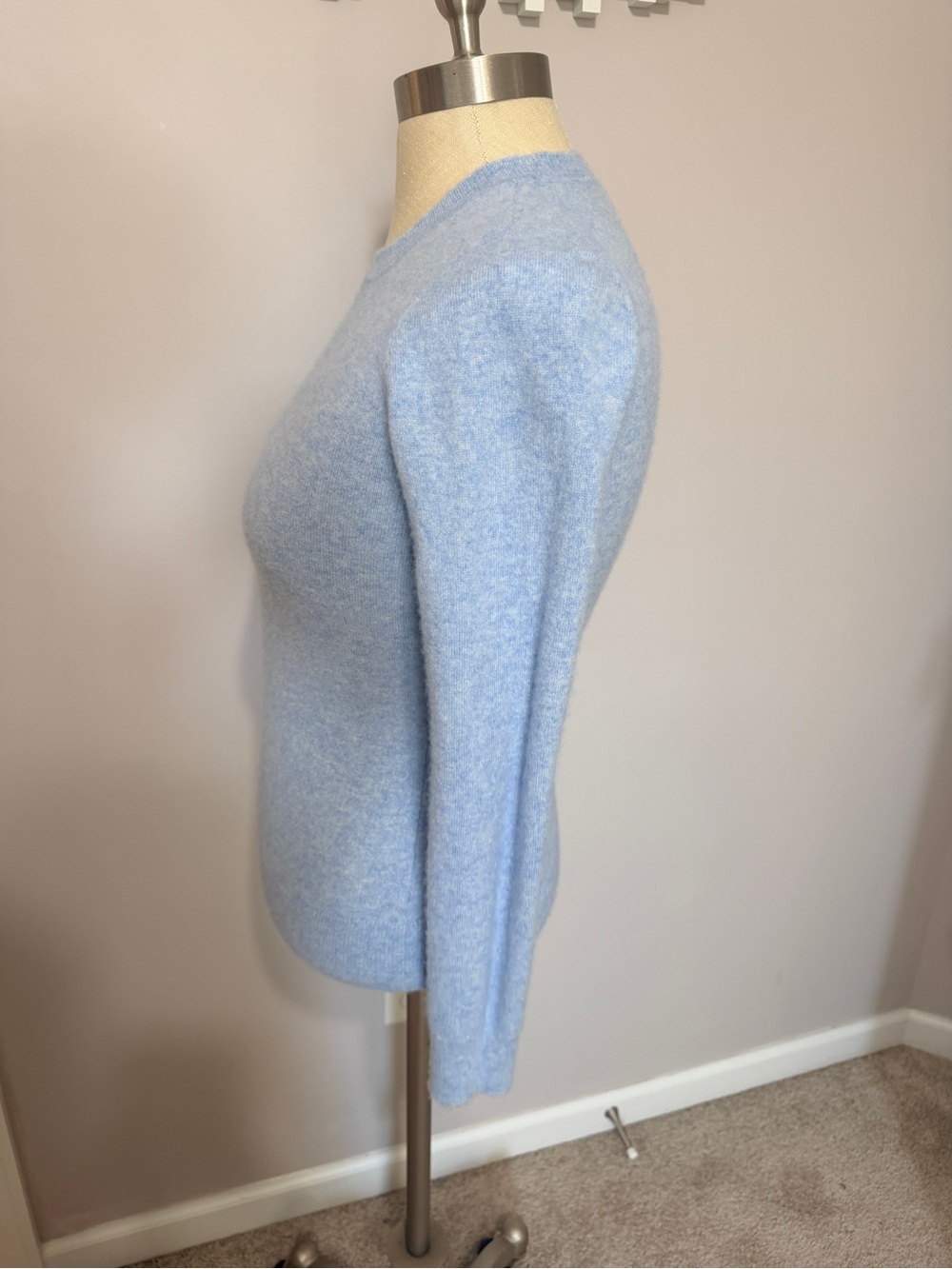Apt. 9 Pale Blue 100% Cashmere Crewneck Sweater - Picture 5 of 7